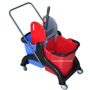 Carucior curatenie 2x25 litri plastic colorat