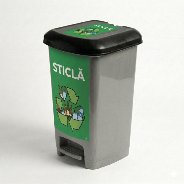 Cos colectare selectiva 50 litri sticla Cos colectare selectiva 50 litri sticla